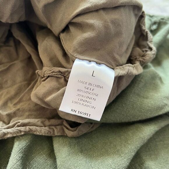 Grace + Karma Linen Blend button front dress - Picture 11 of 11